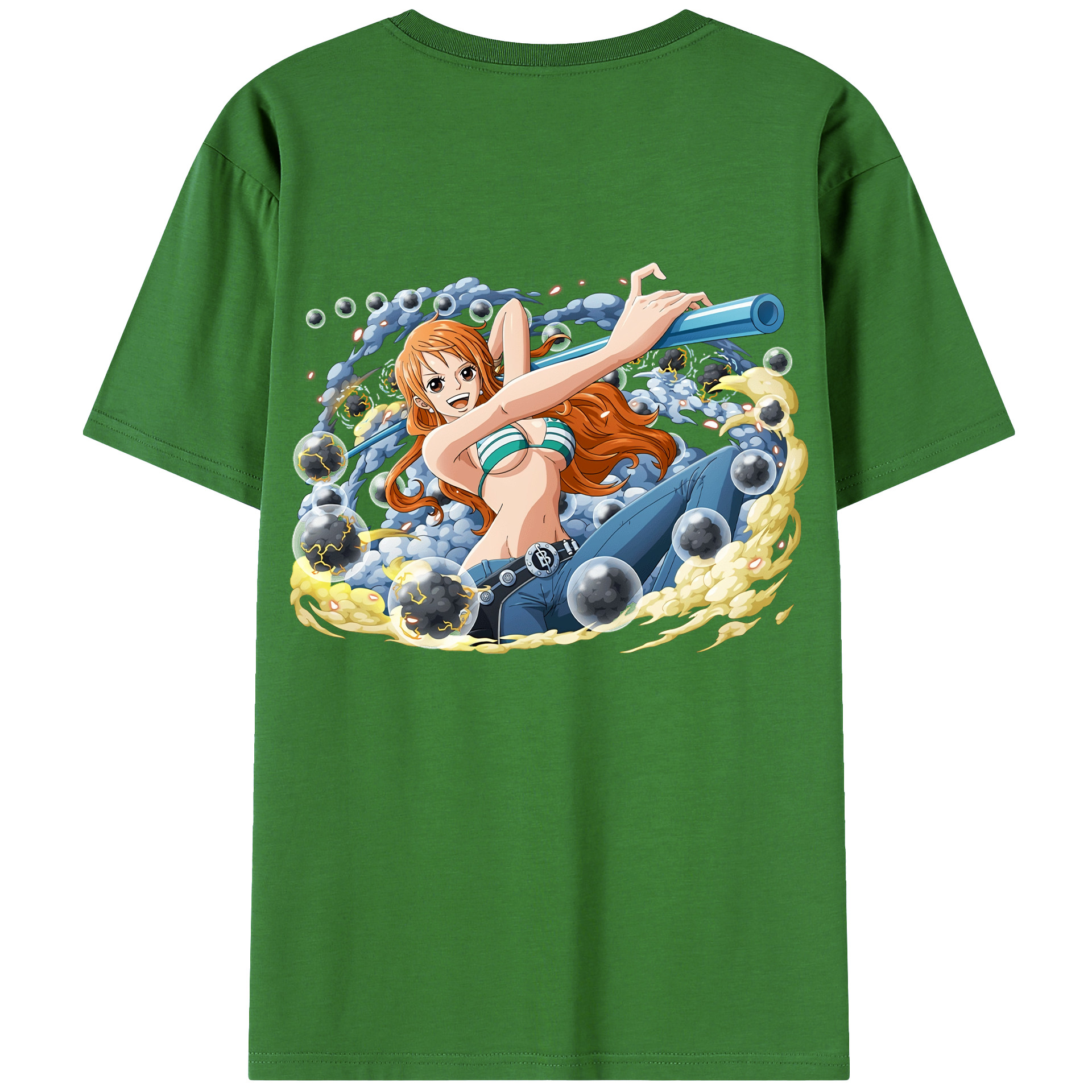 ワンピース ナミ ONE PIECE Nami レディース半袖Tシャツ(バックプリント)